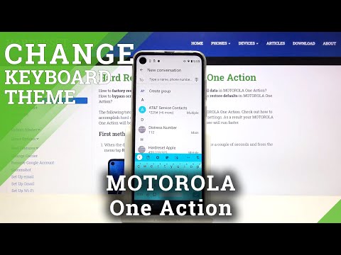 How to Choose Another Keyboard Theme on MOTOROLA One Action – Keyboard Look