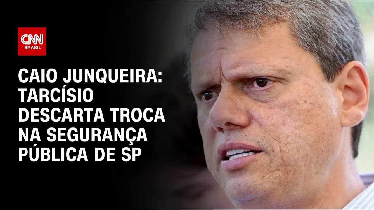 Caio Junqueira: Tarcísio descarta troca na segurança Pública de SP | CNN PRIME TIME