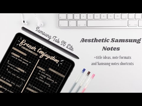 How i take aesthetic notes on my samsung tab s6 lite