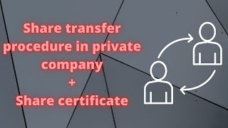 Share transfer in private company | Share Certificate | Transfer deed SH-4 | Share transfer stamp