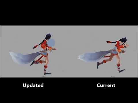 Ahri new Walk/no boots + polished Run Animation Update | League of Legends