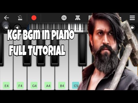 KGF Bgm in piano Full tutorial 🔥🎹 | Piano walkband KGF BGM Full tutorial | #viral #walkband