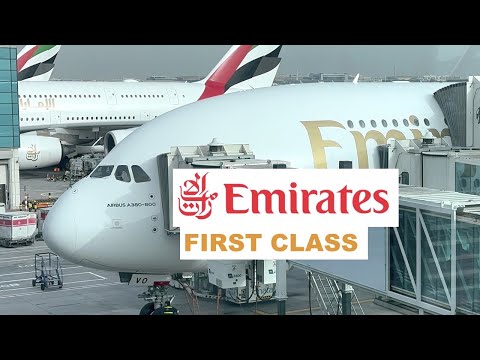 EMIRATES FIRST CLASS A380 Dubai to Los Angeles EK215