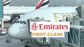 Emirates First Class Airbus A380 Dubai to Los Angeles EK215 good experience 