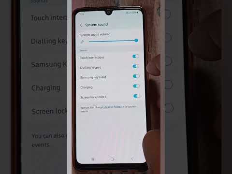 how to turn on Touch interactions/Touch sound in Samsung galaxy #oneui #shorts ❤