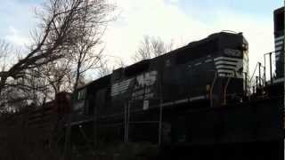 preview picture of video '3/20/13 CA-20 Norfolk Southern 3026 & 5290 on Conrail Shared Assets Lines South Jersey, Pennsauken'