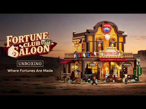 Vidéo Lumibricks The Old West 14019 : Saloon Fortune Club