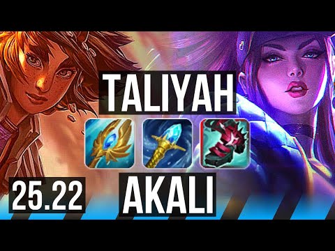 TALIYAH vs AKALI (MID) | EUW Master | 25.22