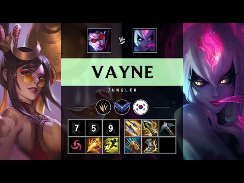 Vayne Jungle vs Evelynn - KR Diamond Patch 25.08