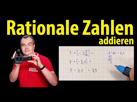 Rationale Zahlen addieren - ganz einfach erklärt | Lehrerschmidt