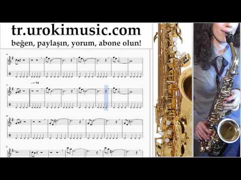 Saksafon dersleri (alto) Mission Impossible - Theme Notalar Eğitim Bölüm#2 um-i723