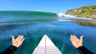 SURFING A PUMPING POINT BREAK! (RAW POV) *INSANE CONDITIONS & TUBES*