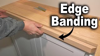 How to Add Banding to Hardwood Countertop | The Fixer Clips