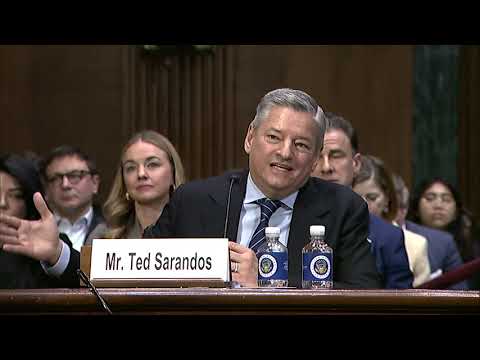 Netflix & Warner Brothers Merger | Senator Booker Questions Possible Antitrust Issues