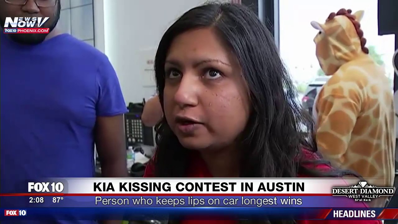 بالفيديو- أمريكية تفوز بسيارة عقب تقبيلها لـ 50 ساعة