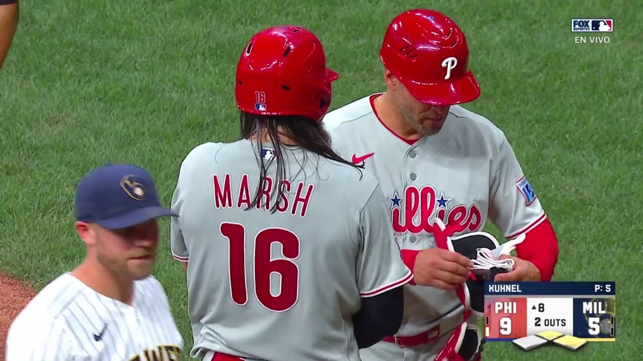 🚨 HIT REMOLCADOR Brandon Marsh | Philadelphia Phillies 9-5 Milwaukee Brewers | MLB 2026