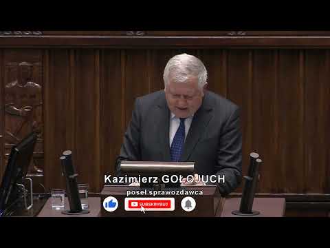 Kazimierz Gołojuch: komisja proponuje odrzucenie poprawki do ustawy
