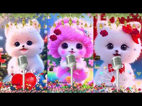 Cute Cat Naat 😻Cat Enjoying Muhammad Nabina | Heart-Touching Naat! 💖