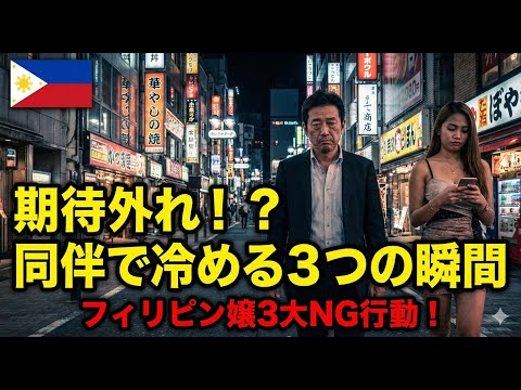 ３大、フィリピンパブ嬢との同伴の時にガッカリする要素 YouTubeサムネイル