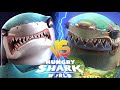 VETERAN GREAT WHITE vs GREAT WHITE SHARK ALL MOVIES COMPILATION - Hungry Shark World 10th