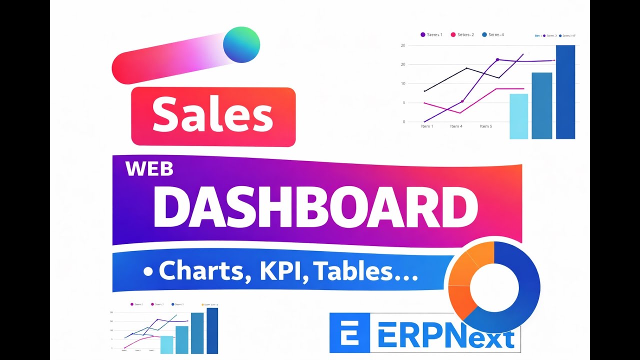 Sales Dashboard in ERPNext Web | Advanced Charts, Tables & Business Intelligence