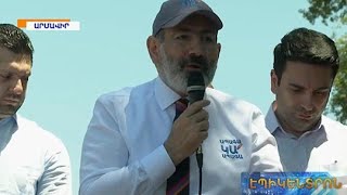 Նիկոլ Փաշինյանը նախընտրական հանդիպումներ է ունեցել Արմավիրի մարզում