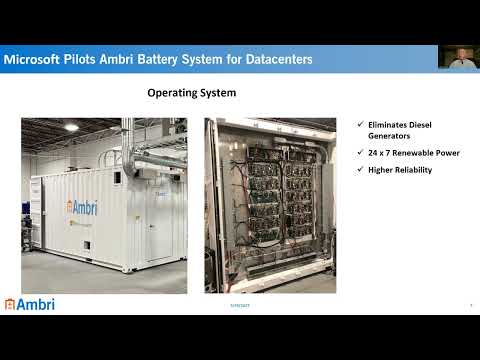 TECHNOLOGY SHARING SESSION: Ambri & Invinity