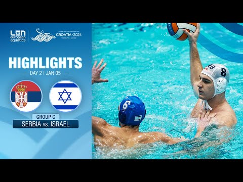 Serbia vs. Israel Highlights | Group C | European Water Polo Championships 2024