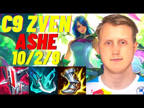 C9 ZVEN PLAYS ASHE VS KAI'SA ADC |NA CHALLENGER PATCH 11.8| [League of Legends] Full Gameplay