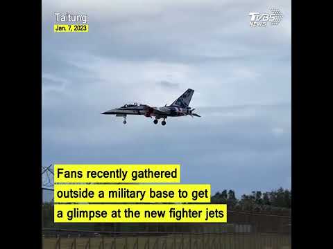 Taiwan’s Brave Eagle Advanced Jet Trainers stationed in Taitung #shorts @tvbsworldtaiwannews