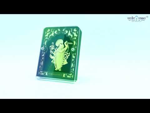 Bhakti Devotion Shrinathji Desktop Frame in 24K Pure Swiss Gold Touch video