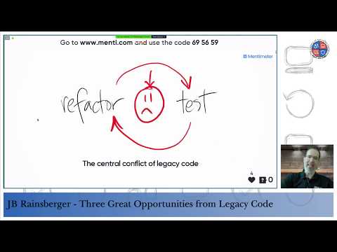 "Three Great Opportunities from Legacy Code" by J.B. Rainsberger (@jbrains)
