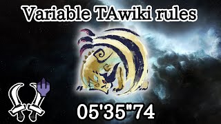 【MHR:S/NS】黒の中の白 シャガルマガラ 双剣ソロ Variable TAwiki rules 05'35''74/Shagaru Magala Dual Blades Solo Vwiki