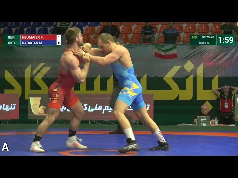 Final 5-6 GR - 75 kg: F. NEUMAIER (GER) df. M. DARAGAN (UKR), 2-1