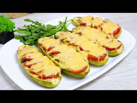 Вкуснее ГОЛУБЦОВ🔥Кабачки с НАЧИНКОЙ По-ТУРЕЦКИ в Духовке БЕЗ ХЛОПОТ