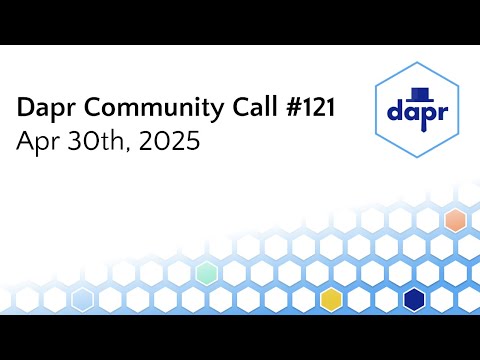 Dapr Community Call - Apr 30th 2025 - Dapr + AI