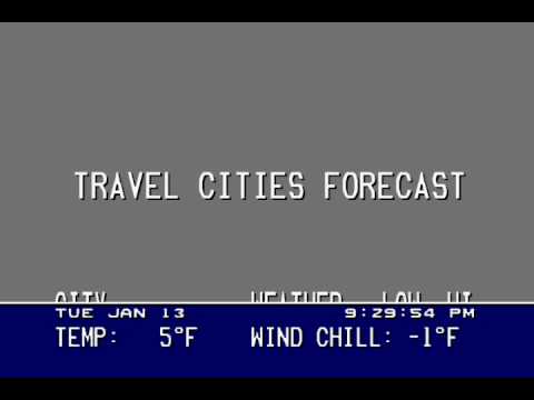 WeatherSTAR 3000 Emulator on a cold winter night