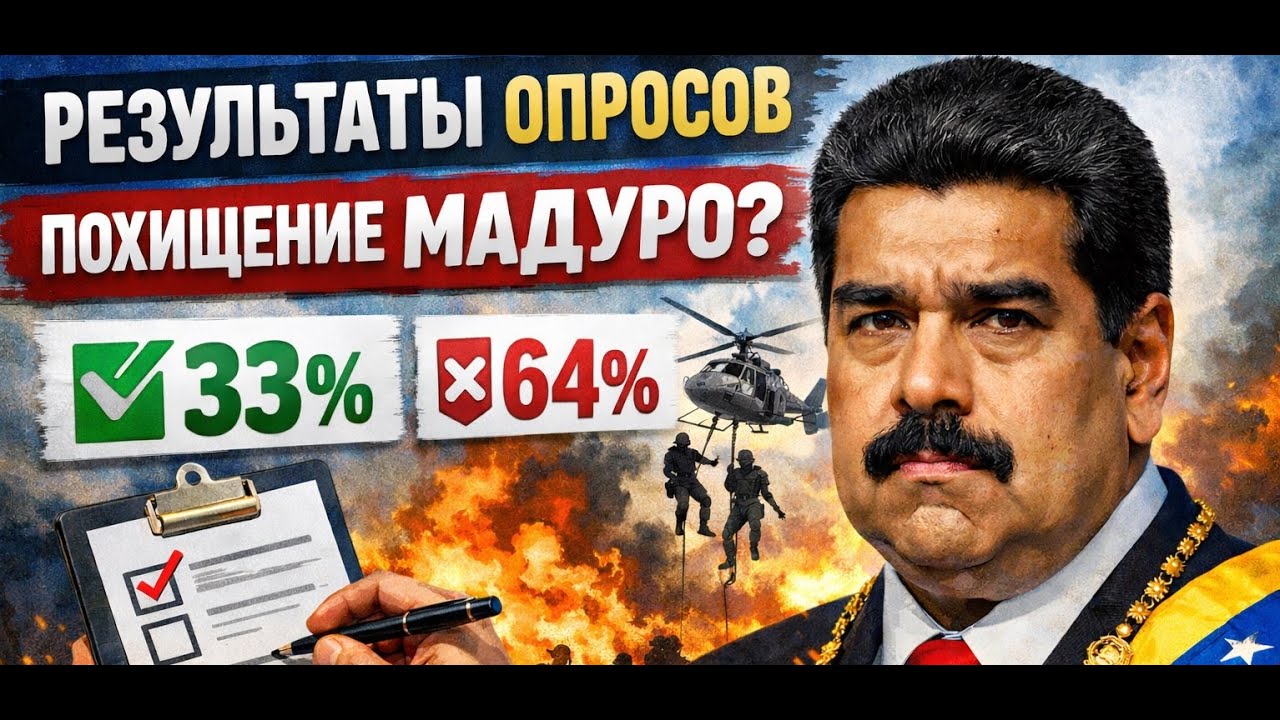 Похищение Мадуро - что показали опросы? США отправляют полмиллиона венесуэл?