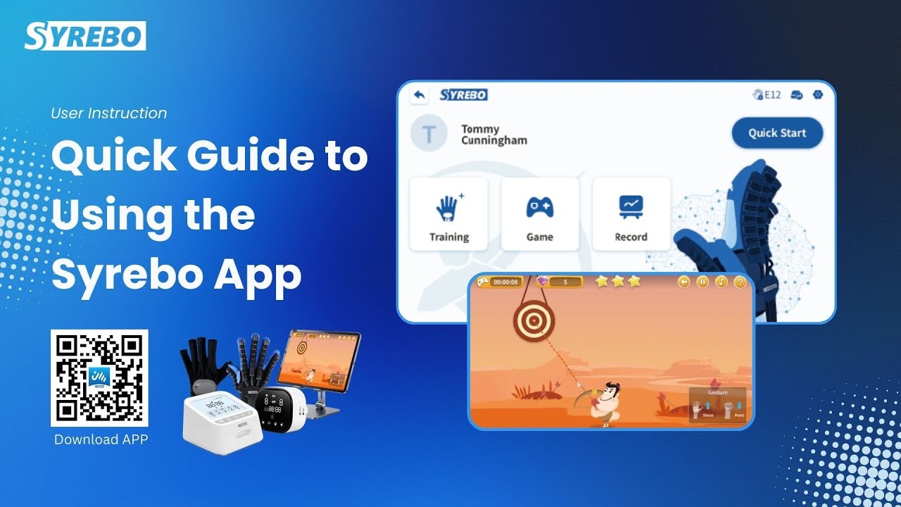 Syrebo App Tutorial: Getting Started with Your Rehab Glove