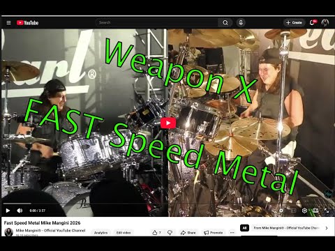 Fast Speed Metal Mike Mangini 2026