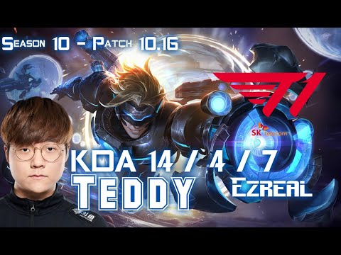 T1 Teddy EZREAL vs LUCIAN ADC - Patch 10.16 KR Ranked