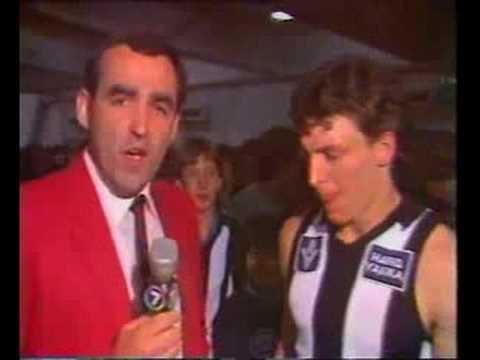 VFL Football 1984 1st Semi Final - interviews