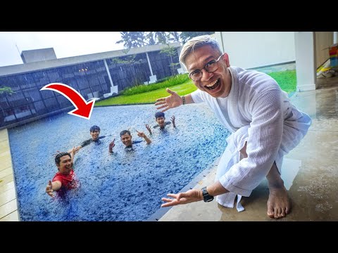 SWIMMING IN THE RAIN IMMEDIATELY MAKES THE COMPETITION EXCITING!!