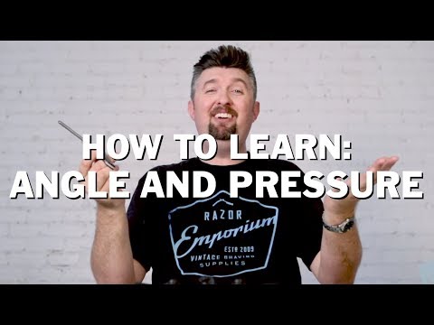 Beginner Wetshaving Tutorial How To Angle and Pressure for Double Edge Safety & Straight Razors