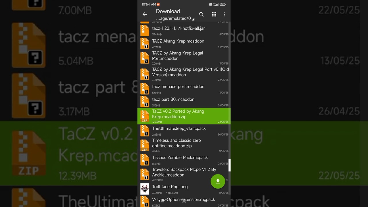 How to download mods using zarchiver .