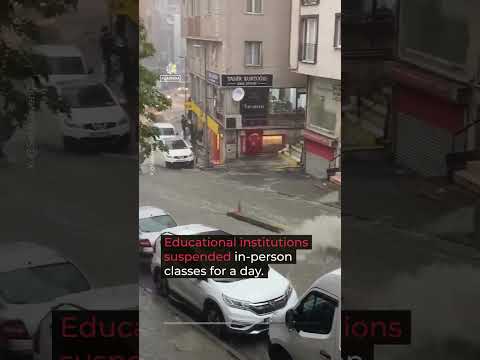 Istanbul in chaos, shut down by heaviest rainfall since 1985 | #AJ shorts