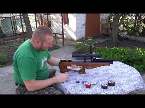 Стрельба на 100 метров ПСП Булл-пап 4.5 обзор пневматика :)