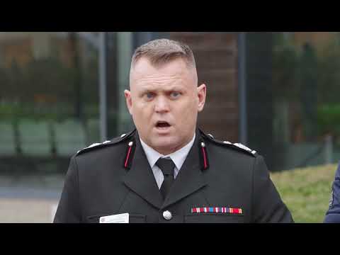 Deputy Chief Fire Officer Nathaniel Hooton speaks about the Brimscombe Hill house fire