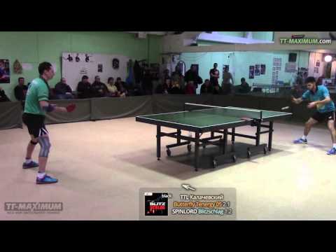 Денис Калачевский / Denis Kalachevskyi - топспин слева и справа по подставке, мастер-класс 12.02.16