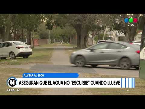Barrio Sargento Cabral: aseguran que el agua no "escurre" cuando llueve